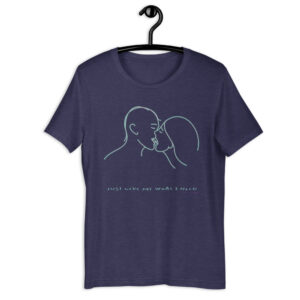 Camiseta Amantes Beso con pasión